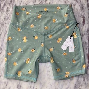 WeWoreWhat Polka Dot Floral Biker Shorts